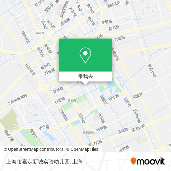 上海市嘉定新城实验幼儿园地图