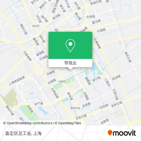 嘉定区总工会地图