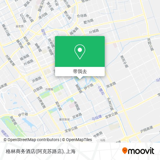 格林商务酒店(阿克苏路店)地图