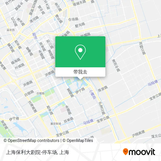上海保利大剧院-停车场地图