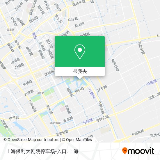 上海保利大剧院停车场-入口地图