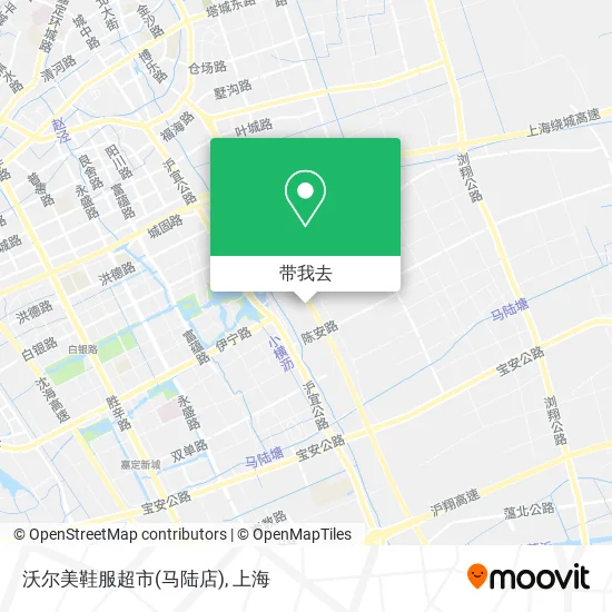 沃尔美鞋服超市(马陆店)地图