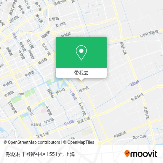 彭赵村丰登路中区1551弄地图