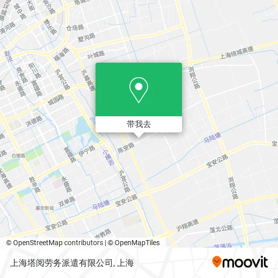 上海塔阅劳务派遣有限公司地图