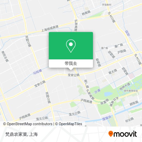 梵鼎农家菜地图
