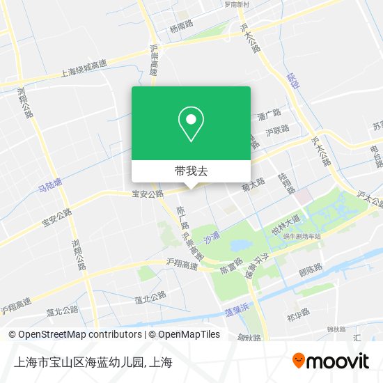 上海市宝山区海蓝幼儿园地图