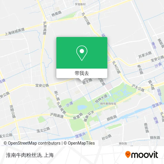 淮南牛肉粉丝汤地图