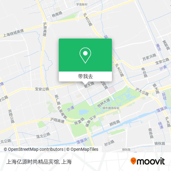 上海亿源时尚精品宾馆地图