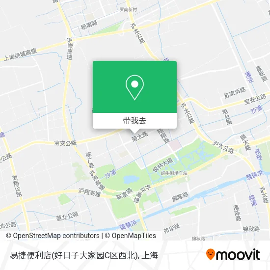 易捷便利店(好日子大家园C区西北)地图