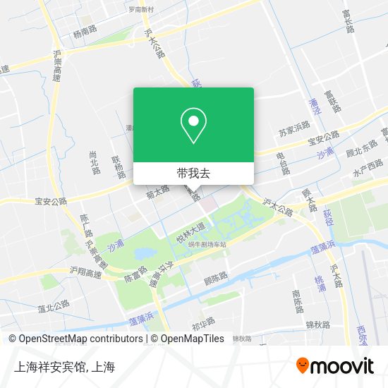 上海祥安宾馆地图