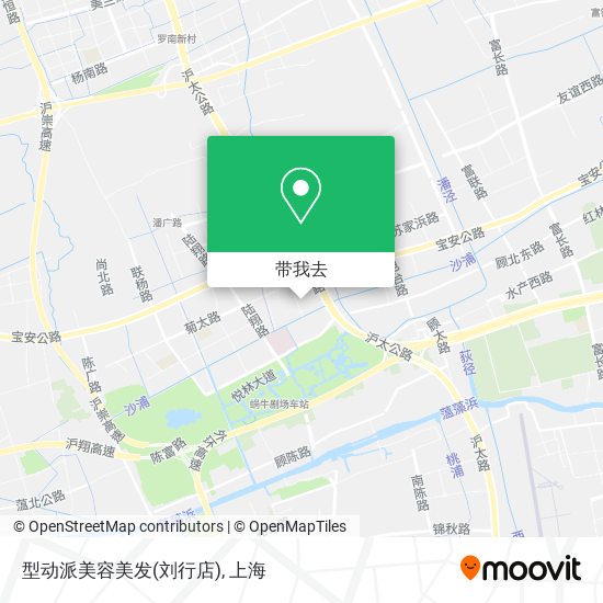 型动派美容美发(刘行店)地图