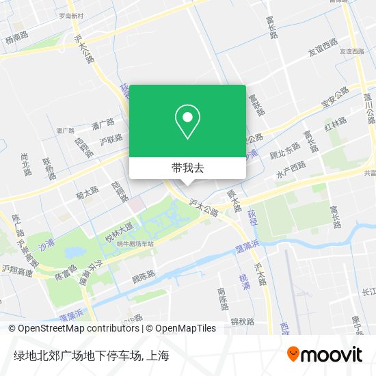 绿地北郊广场地下停车场地图