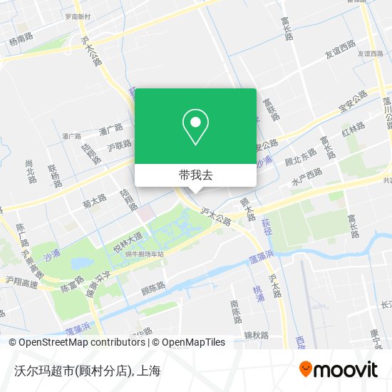 沃尔玛超市(顾村分店)地图