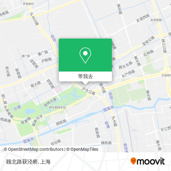 顾北路获泾桥地图
