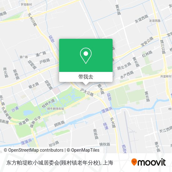 东方帕堤欧小城居委会(顾村镇老年分校)地图