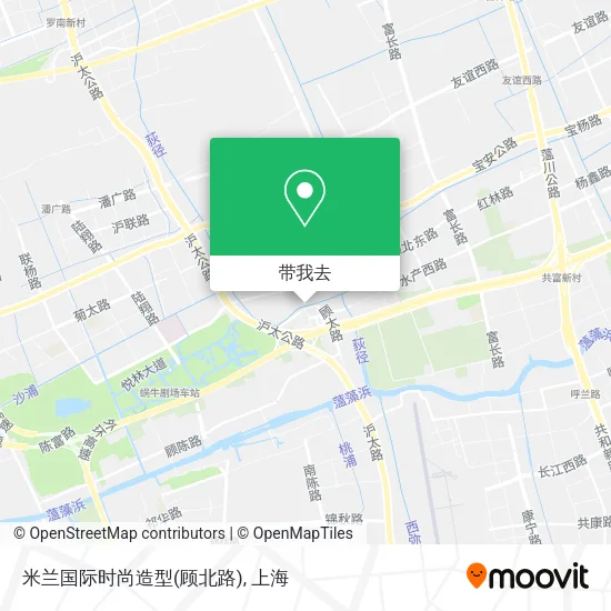 米兰国际时尚造型(顾北路)地图