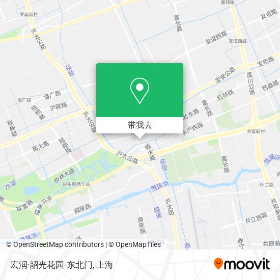 宏润·韶光花园-东北门地图