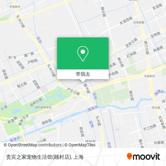 贵宾之家宠物生活馆(顾村店)地图