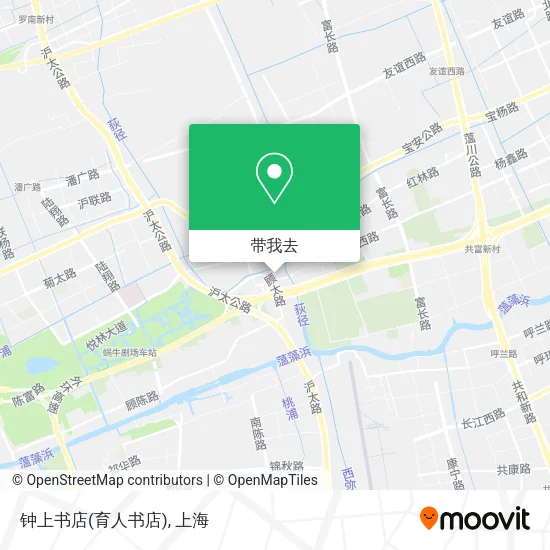 钟上书店(育人书店)地图