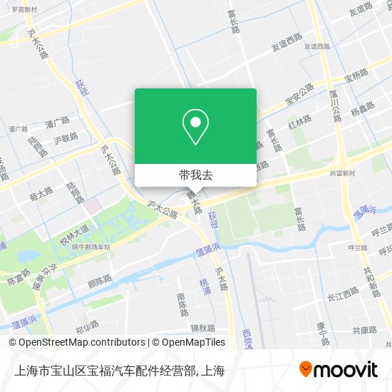 上海市宝山区宝福汽车配件经营部地图