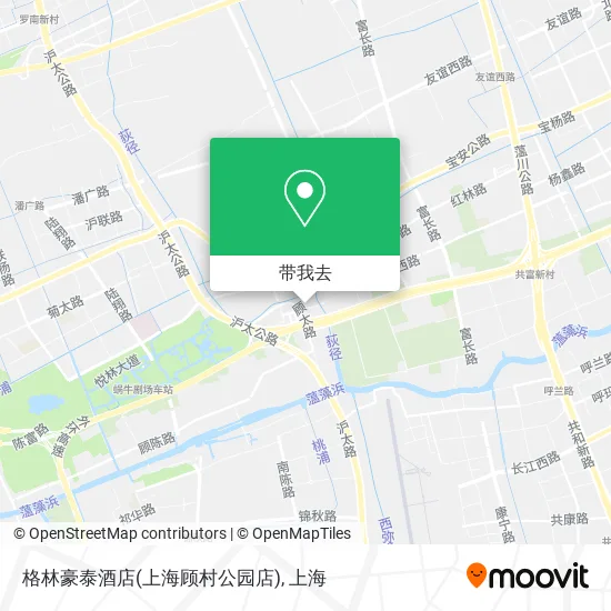 格林豪泰酒店(上海顾村公园店)地图