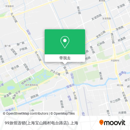 99旅馆连锁(上海宝山顾村电台路店)地图