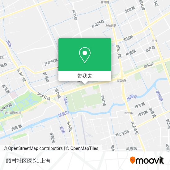 顾村社区医院地图
