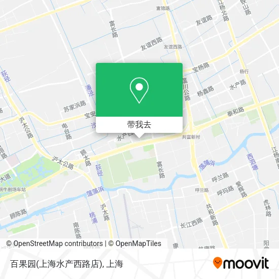 百果园(上海水产西路店)地图