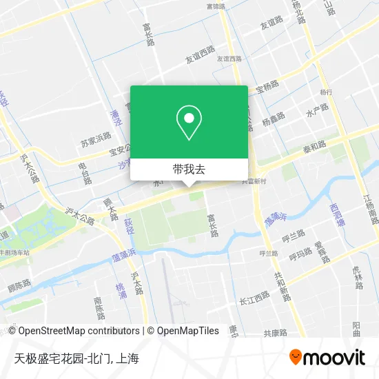 天极盛宅花园-北门地图