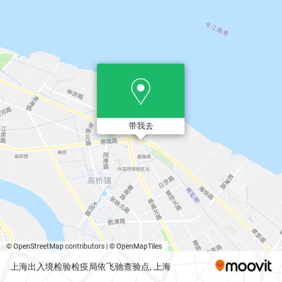 上海出入境检验检疫局依飞驰查验点地图