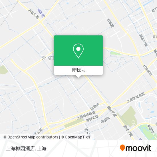 上海樽园酒店地图