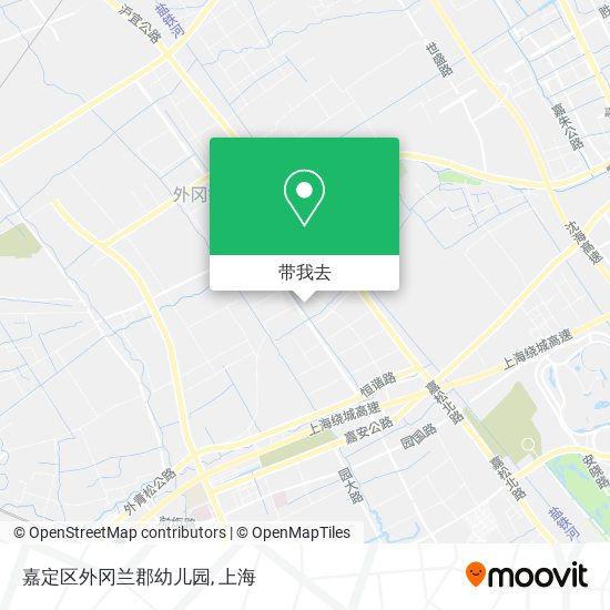 嘉定区外冈兰郡幼儿园地图