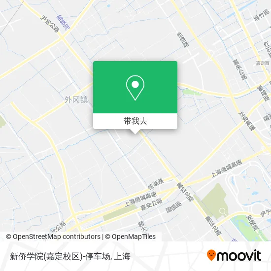 新侨学院(嘉定校区)-停车场地图