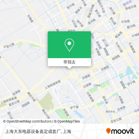 上海大东电器设备嘉定成套厂地图