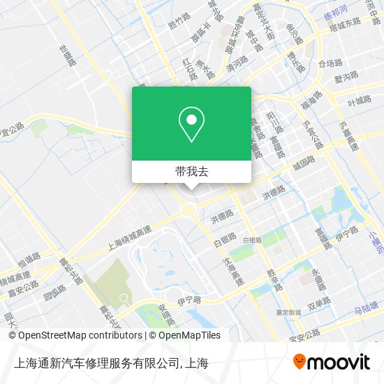 上海通新汽车修理服务有限公司地图