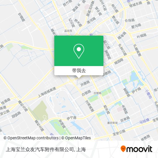 上海宝兰众友汽车附件有限公司地图