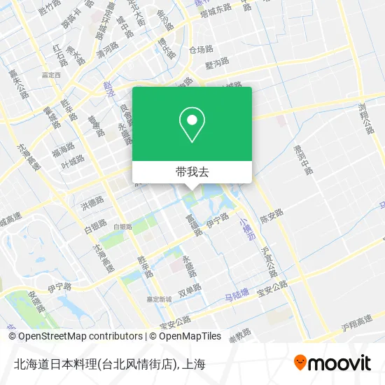 北海道日本料理(台北风情街店)地图