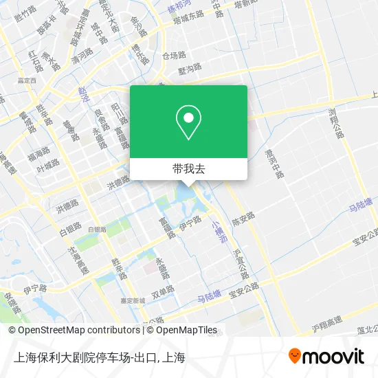 上海保利大剧院停车场-出口地图