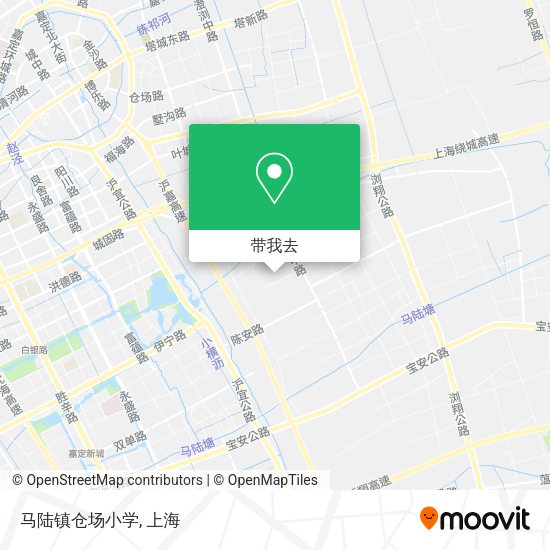 马陆镇仓场小学地图