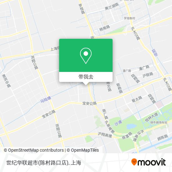 世纪华联超市(陈村路口店)地图