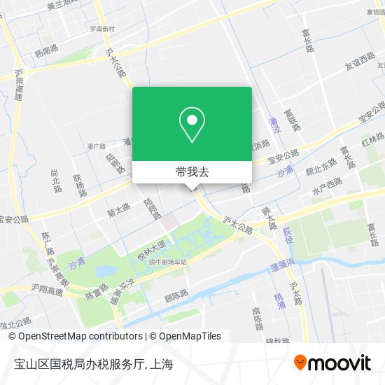 宝山区国税局办税服务厅地图