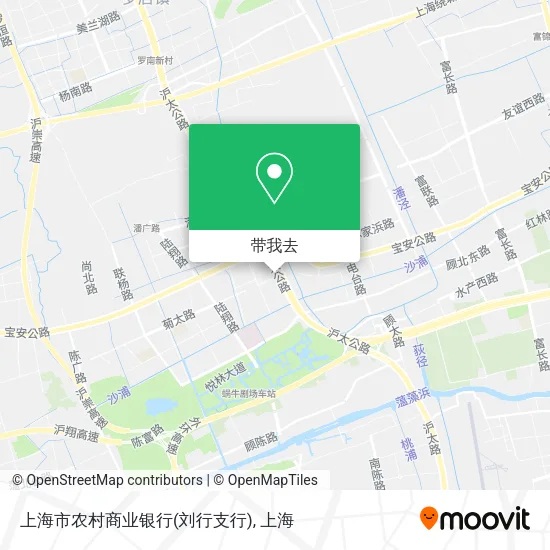 上海市农村商业银行(刘行支行)地图