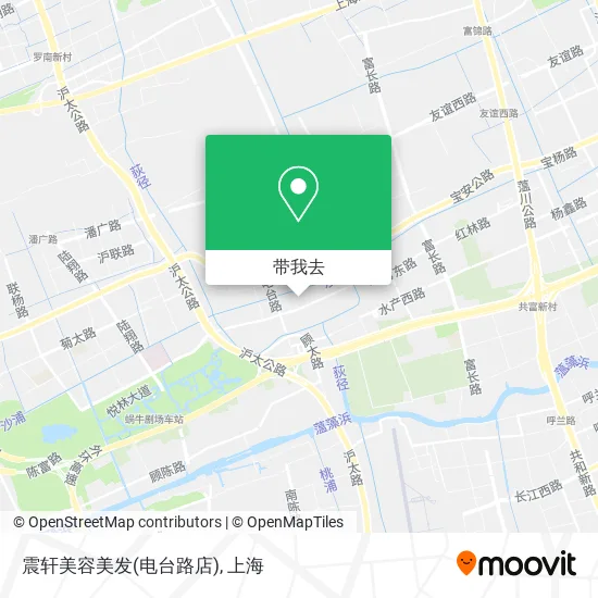 震轩美容美发(电台路店)地图