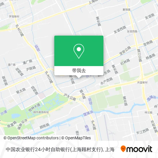 中国农业银行24小时自助银行(上海顾村支行)地图