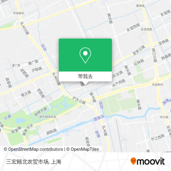 三宏顾北农贸市场地图