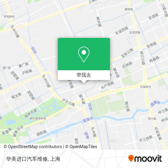 华美进口汽车维修地图