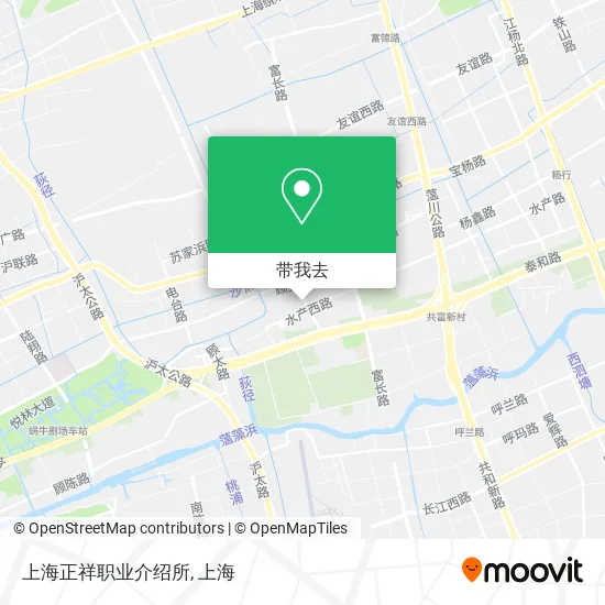 上海正祥职业介绍所地图