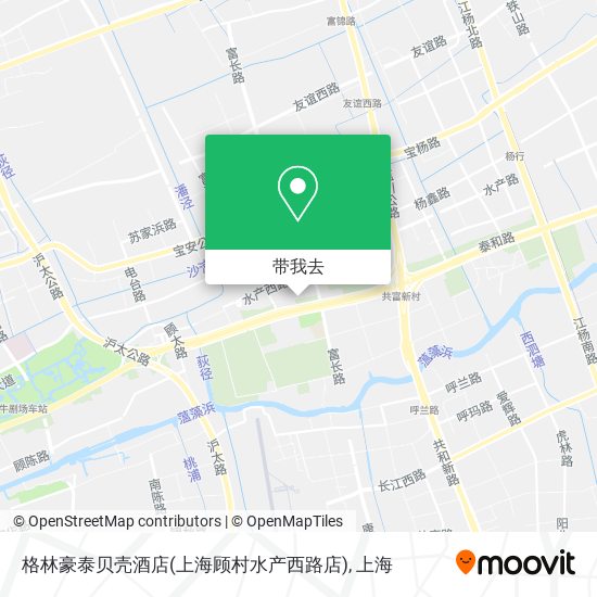 格林豪泰贝壳酒店(上海顾村水产西路店)地图