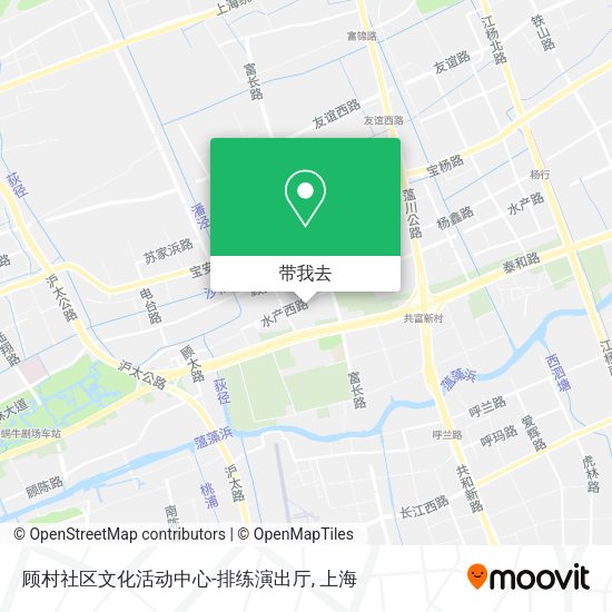 顾村社区文化活动中心-排练演出厅地图