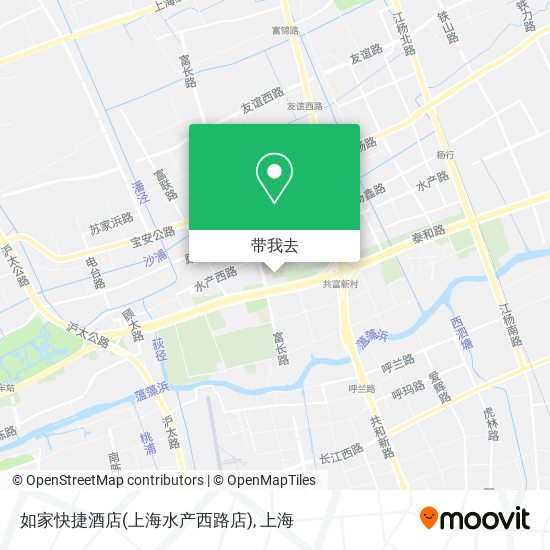 如家快捷酒店(上海水产西路店)地图